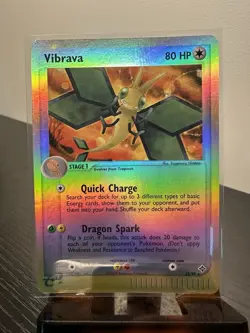 Pokemon TCG Vibrava EX Dragon 2003 Card #22/97 Reverse Holo - Image 1