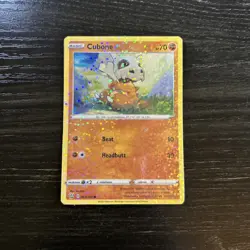 Cubone Holo Reflective 69/163 Battle Styles Set Rare Pokemon Card Custom Card - Image 1