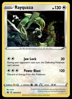 Pokemon TCG SWSH: Sword & Shield Promo Cards #SWSH029 Rayquaza NM - Image 1