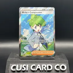 Wally's Compassion Trainer 176/132 Mega Evolution Holo Pokemon Card - Image 1