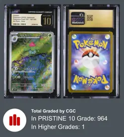 Ivysaur CGC 10 PRISTINE - Japanese Art Rare Holo 167/165 - 2023 Pokemon Card 151 - Image 3