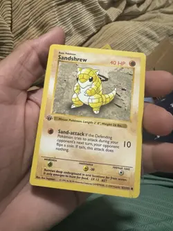 Pokemon TCG Sandshrew Base Set 1st Edition Shadowless Card 62/102 - Image 2