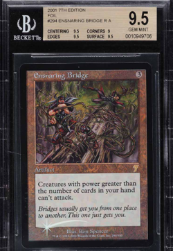 ENSNARING BRIDGE FOIL Seventh Edition Graded BGS 9.5 MTG Magic POP 1/4 [Luca] - Image 1