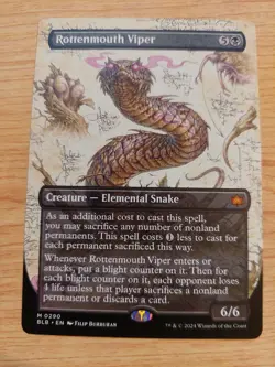 Rottenmouth Viper (Borderless) - 02090 (Bloomburrow) - Near Mint NM - Image 1