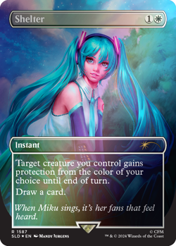 Hatsune Miku: Sakura Superstar Secret Lair ✨Rainbow Foil✨ | SLD English | MTG - Image 2