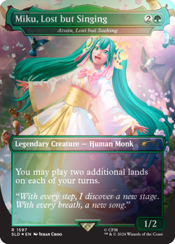Hatsune Miku: Sakura Superstar Secret Lair ✨Rainbow Foil✨ | SLD English | MTG - Image 5
