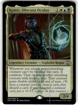 Kamiz, Obscura Oculus Commander: Streets of New Capenna FOIL MTG NM - Image 1