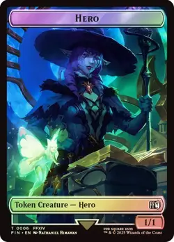 Hero (#006) / Horror Token Foil FINAL FANTASY NM MTG - Image 1