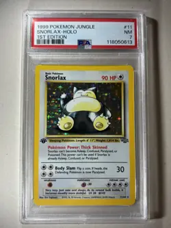 1999 Pokemon Jungle 11/64 SNORLAX-HOLO 1st Edition PSA 7 NM A MUST HAVE! - Image 1