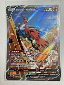Galarian Zapdos V 174/198 - Ultra Rare Alt Full Art - Pokemon Chilling Reign NM - Image 1