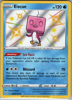 Eiscue SV035/SV122 - Pokemon TCG Shining Fates - Baby Shiny Rare Holo (NM) - Image 1