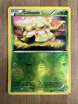 Pokemon TCG Cottonee Boundaries Crossed 14/149 Reverse Holo Common HP - Image 1