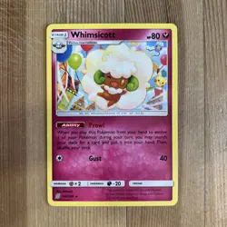 Pokemon TCG Whimsicott Unified Minds 144/236 Regular Rare - Image 1