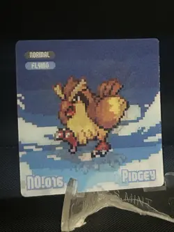 Pokemon Eif origin Gameboy Lenticular Pidgey-pidgeot #MM - Image 1