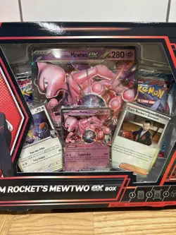 Pokemon TCG 🔥 Team Rocket's Mewtwo ex Box 💎 New & Sealed ✅ - Image 3