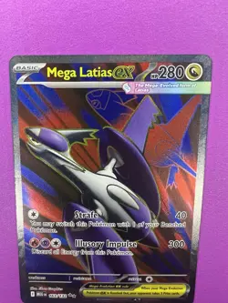 Mega Latias ex 163/132 Ultra Rare Pokemon TCG ME01: Mega Evolution NM English - Image 3