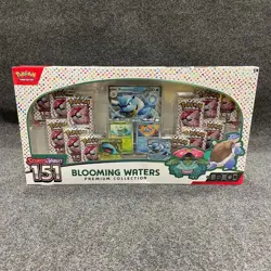 POKEMON Scarlet & Violet 151 Blooming Waters Premium Collection, Sealed, Dents - Image 1