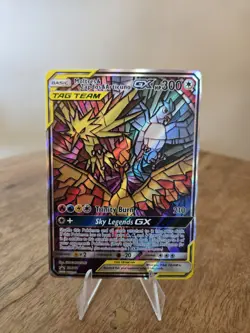 Pokemon TCG Moltres Zapdos Articuno GX SM210 Hidden Fates Promo LP - Image 1