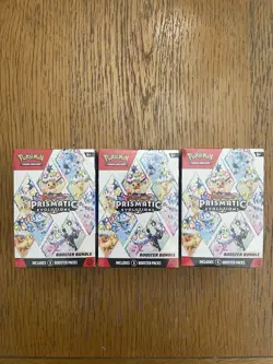 3x Pokemon TCG S&V Prismatic Evolutions Booster Bundles | Trusted Seller ✨ - Image 1