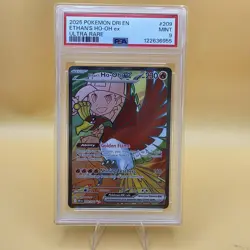 Pokemon TCG Ethan's Ho-Oh EX Ultra Rare Full Art Destined Rivals 209/182 Psa 9 - Image 1