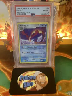 2009 Pokemon Platinum Supreme Victors Milotic Prerelease 70/147- PSA 8 NM/MT - Image 1
