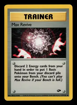 Max Revive 117/132 - LP - Gym Challenge, WOTC Pokemon Vintage - Image 1