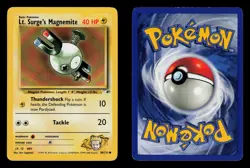Lt. Surge's Magnemite 80/132 - LP - Gym Heroes, WOTC Pokemon Vintage - Image 3