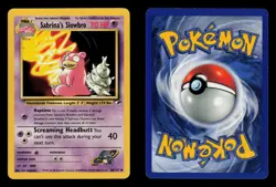 Sabrina's Slowbro 60/132 - LP - Gym Heroes, WOTC Pokemon Vintage - Image 3