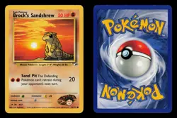 Brock's Sandshrew 72/132 - LP - Gym Heroes, WOTC Pokemon Vintage - Image 3