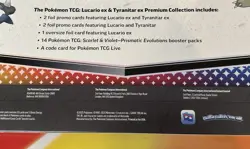 Pokemon Prismatic Evolutions Lucario & Tyranitar EX Premium Collection (x2) MISB - Image 4