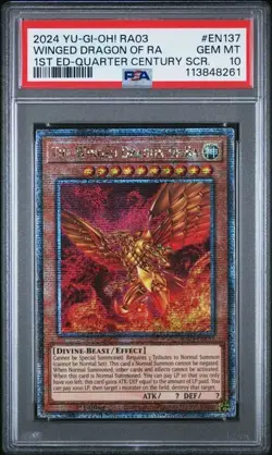 PSA 10 Winged Dragon of Ra QCR 1st Ed Yu-Gi-Oh! Quarter Century Bonanza 💎POP 42 - Image 3