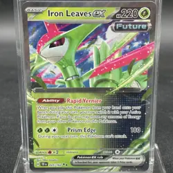 Iron Leaves ex 025/162 Double Rare Temporal Forces Pokemon Card NEAR MINT NM - Image 1
