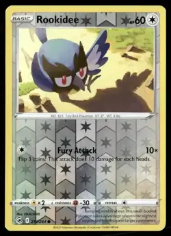2021 Fusion Strike Set Pokemon Card 219 Rookidee Reverse Foil NM - Image 1