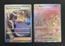 Pokemon TCG - (2) Card Lot - Morty’s Conviction & Mew (211/162 - 053) - Image 1