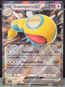 Dudunsparce ex 121/159 Double Rare Journey Together Pokemon Near Mint Card TCG - Image 1