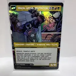 MTG Magic 0224 Eddie Brock Venom Lethal Protector Mythic Borderless Panel Card - Image 2
