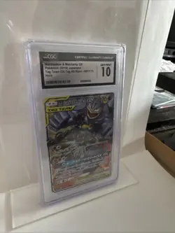 Pokemon Marshadow & Machamp GX Tag Team Japanese Card CGC 10 - Image 2