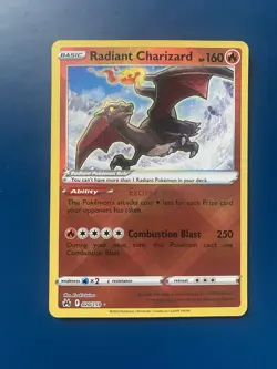 Pokemon TCG Radiant Charizard Crown Zenith Holo Card 020/159 Near Mint Condition - Image 1