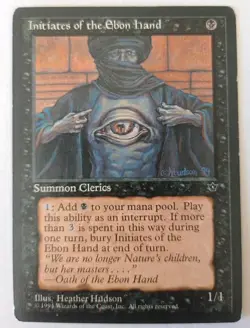 FALLEN EMPIRES 1994 - NM - INITIATES OF THE EBON HAND - MAGIC GATHERING MTG - - Image 1