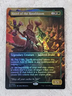 MTG Hazel of the Rootbloom (Borderless FOIL) #2 Bloomburrow (BLB) Mythic NM - Image 1