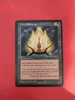 Magic the Gathering - City of Solitude - Enchantment - Visions - EX+ - MTG - Image 1