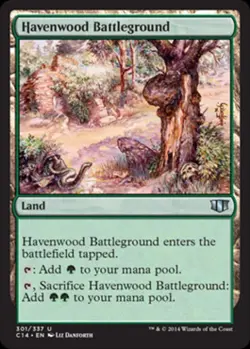 Havenwood Battleground - Light Play MTG Commander 2014 Edition - Image 1