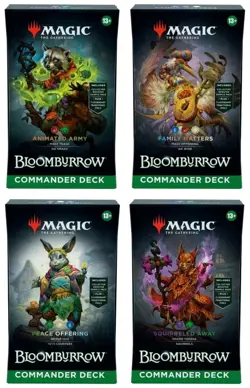 Magic the Gathering MTG: Bloomburrow Commander Deck Set of 4 - BRAND NEW SEALED - Image 1