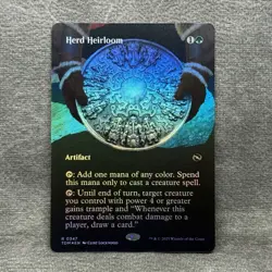 Herd Heirloom - Borderless TDM #347 Foil NM MTG Magic the Gathering - Image 1