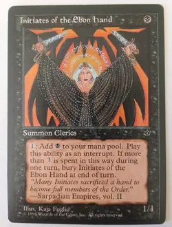 FALLEN EMPIRES 1994 - NM - INITIATES OF THE EBON HAND - MAGIC GATHERING MTG - - Image 1