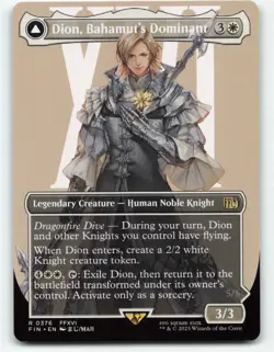 Dion, Bahamut's Dominant (Borderless) Final Fantasy MTG 0376 - Image 1