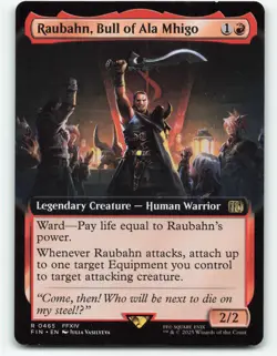 Raubahn, Bull of Ala Mhigo. Final Fantasy MTG 0465 Extended - Image 1