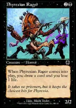 Phyrexian Rager - Light Play MTG Apocalypse - Image 1