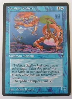 FALLEN EMPIRES 1994 - NM - VODALIAN SOLDIERS - SUMMON - MAGIC GATHERING MTG - Image 1