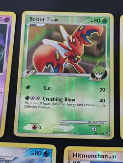 5 VTG Pokemon HOLO cards Hitmonchan, Swalot, Scizor, Zubat, Strarmie 2000's - Image 3